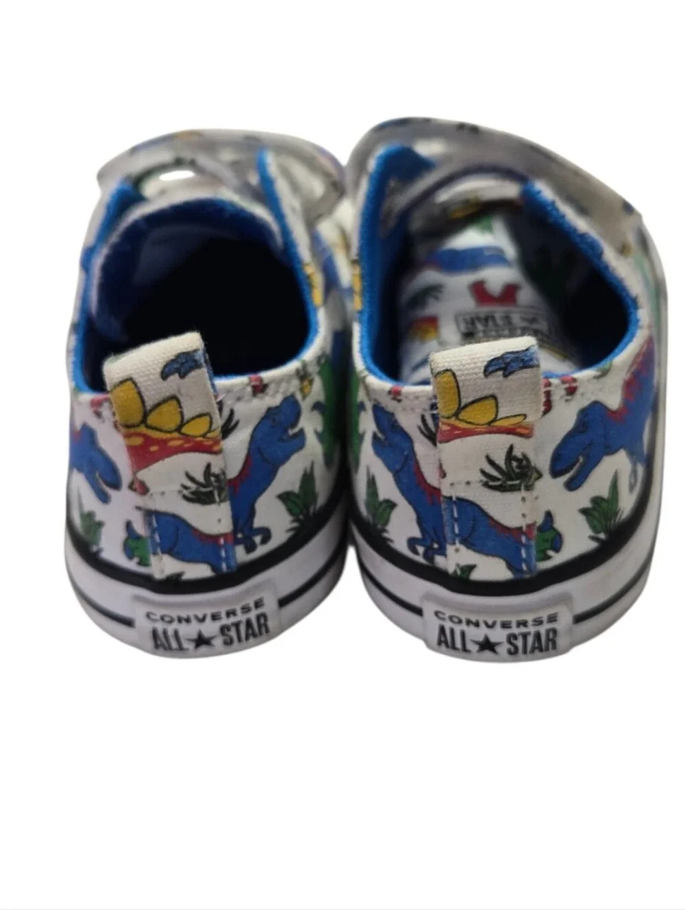 🦖 Converse Dino Print Toddler Hook & Loop Sneakers | Size 7 Toddler | Jurassic